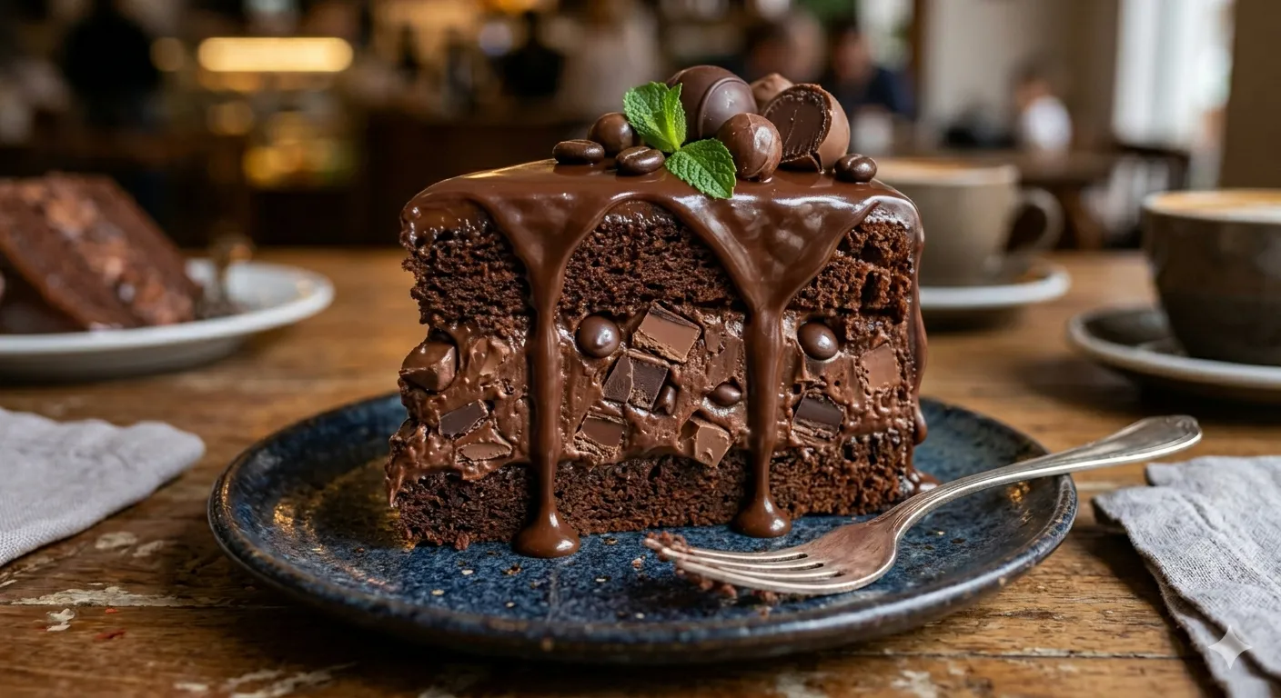 Bolo chocolate recheio chocolate 