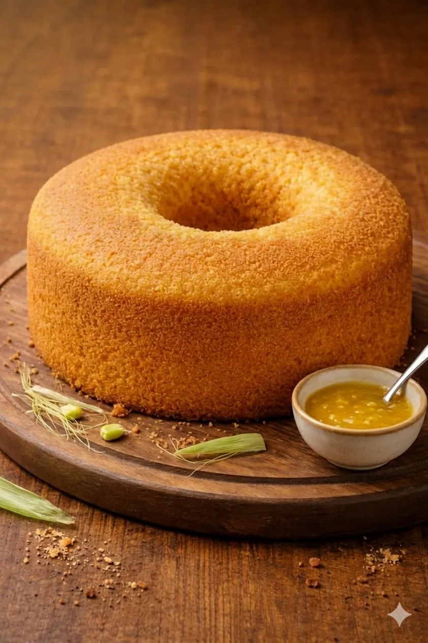 Bolo Caseiro de Milho da Fazenda